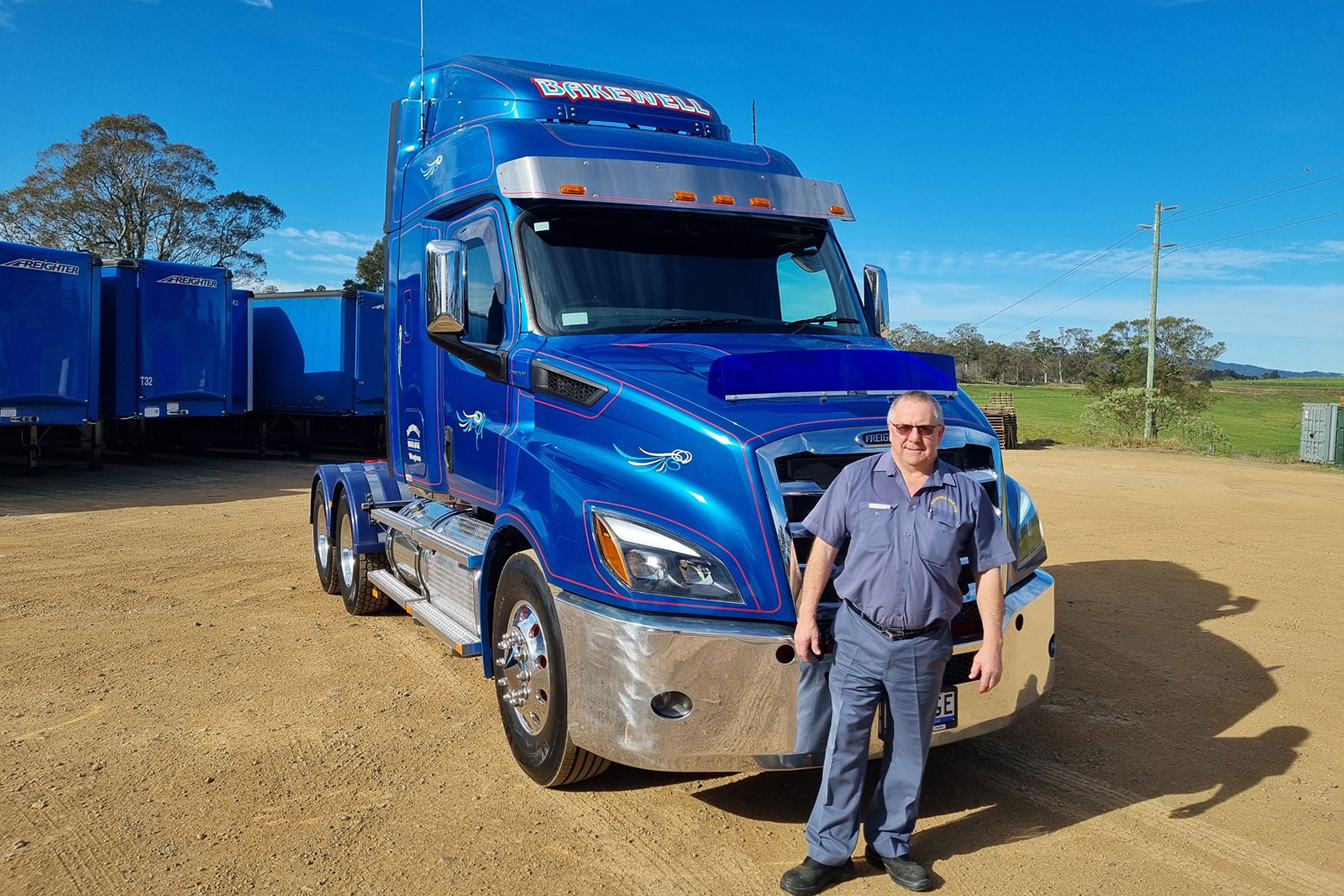 Bakewell Haulage take delivery of a new Freightliner Cascadia 116 from